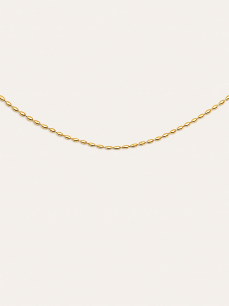 Collar Serpentine Acero Baño Oro