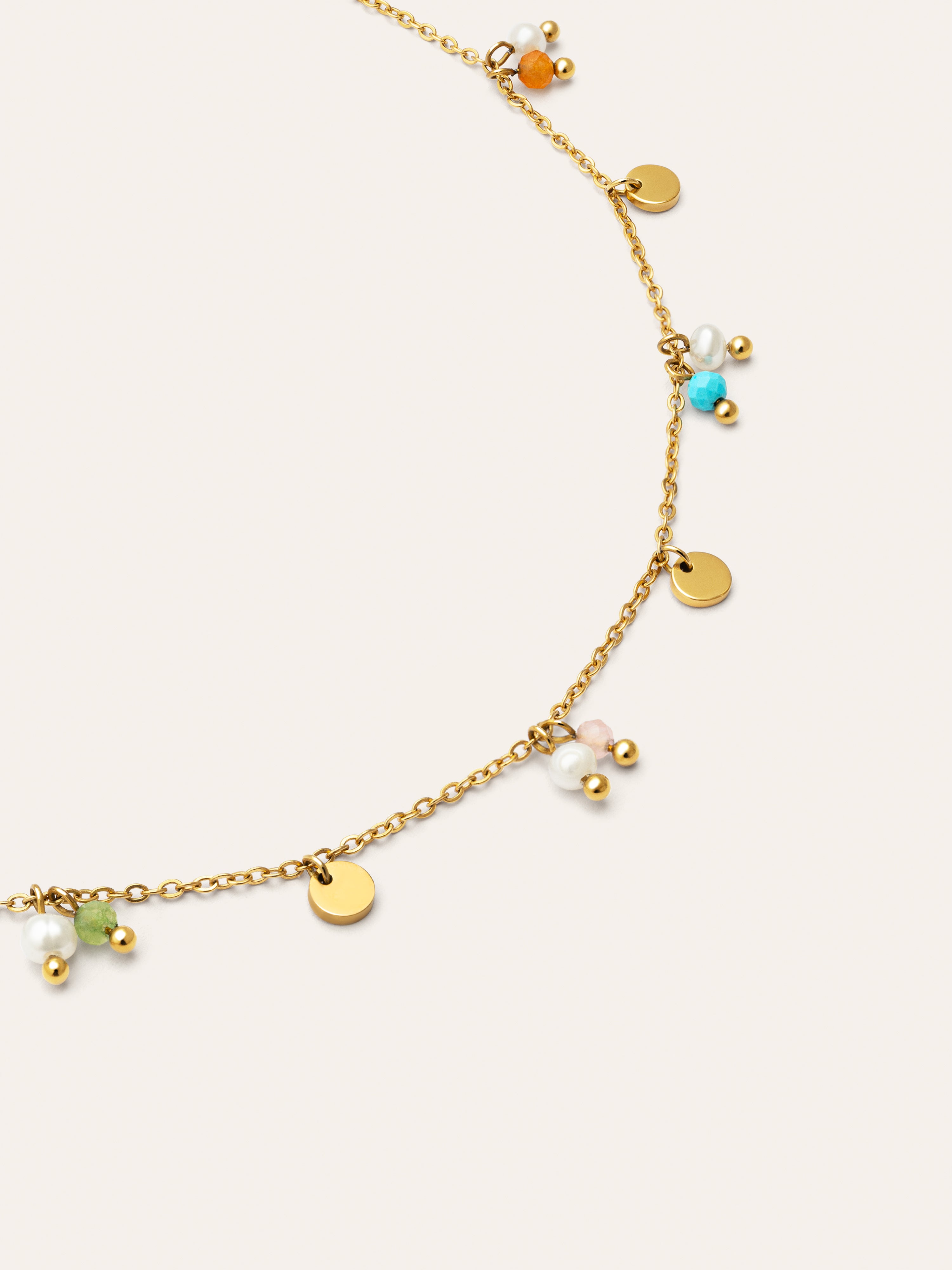 Collar Shamira Acero Baño Oro