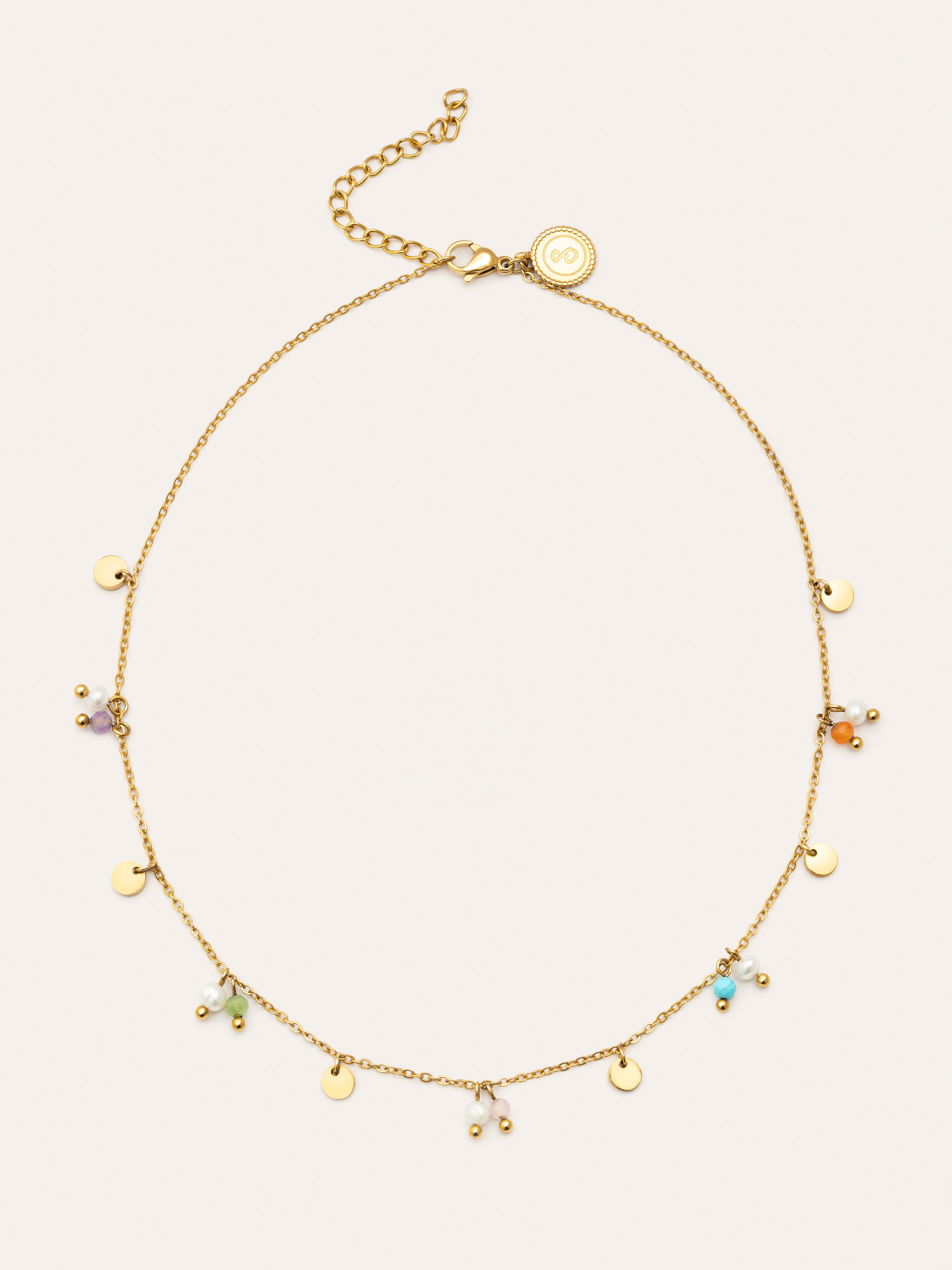 Collar Shamira Acero Baño Oro