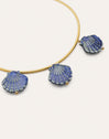 Choker Shelly Blue 18kt vergoldet