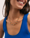 Collar Shamira Full Stones Acero Baño Oro
