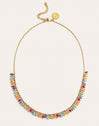 Collar Shamira Full Stones Acero Baño Oro
