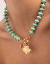 Collar Shelly Acero Baño Oro