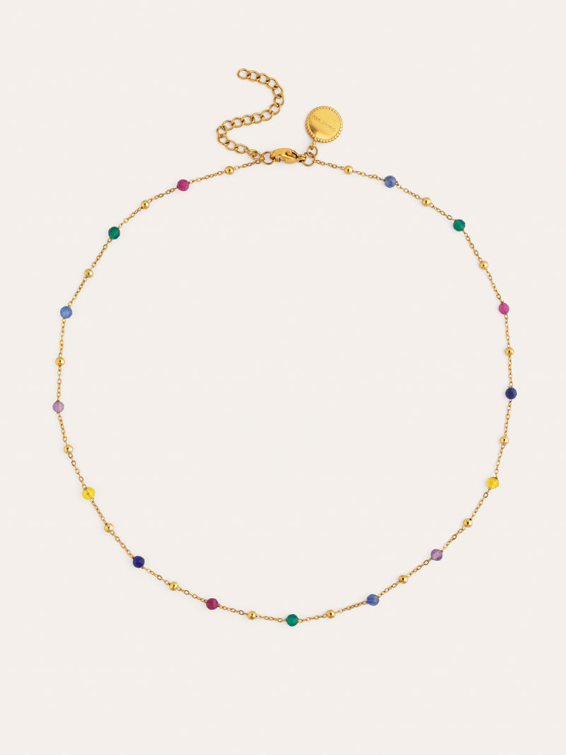 Collar Sophie Colors Acero Baño Oro