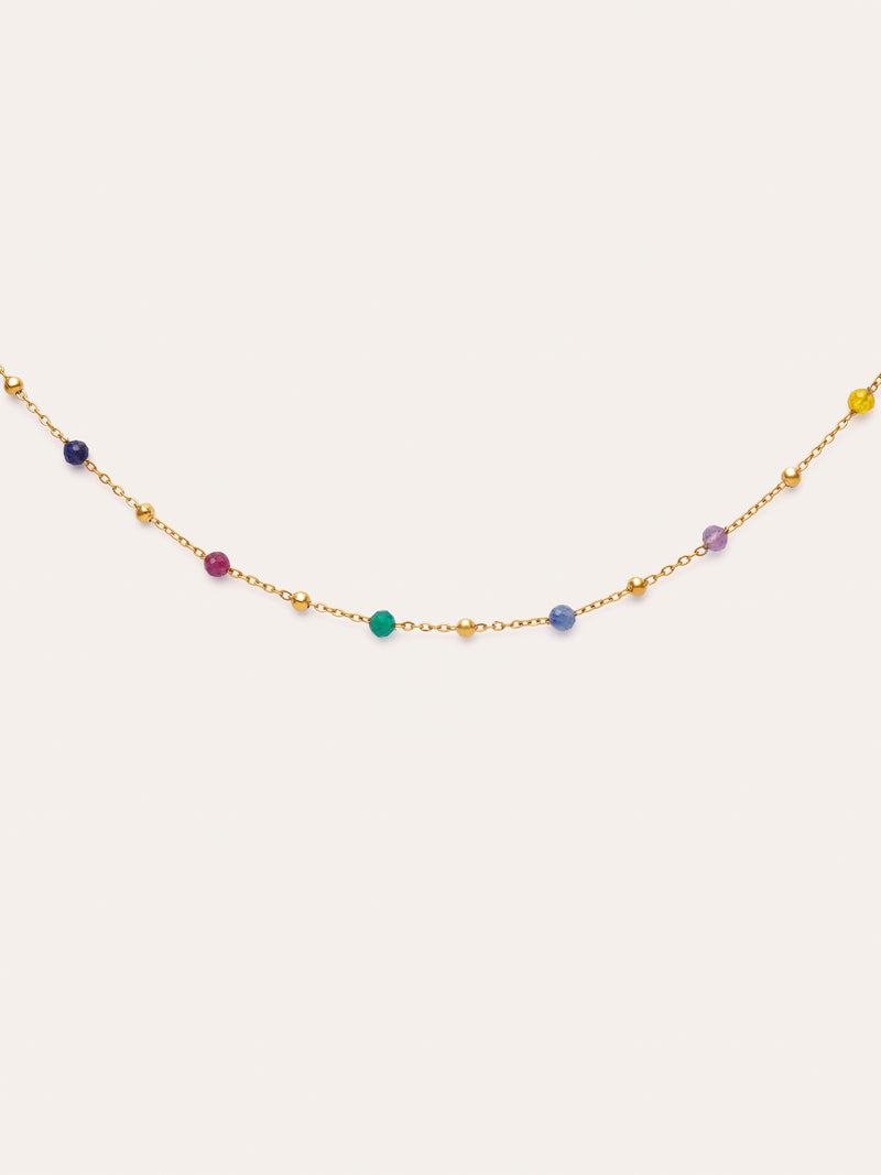 Collar Sophie Colors Acero Baño Oro