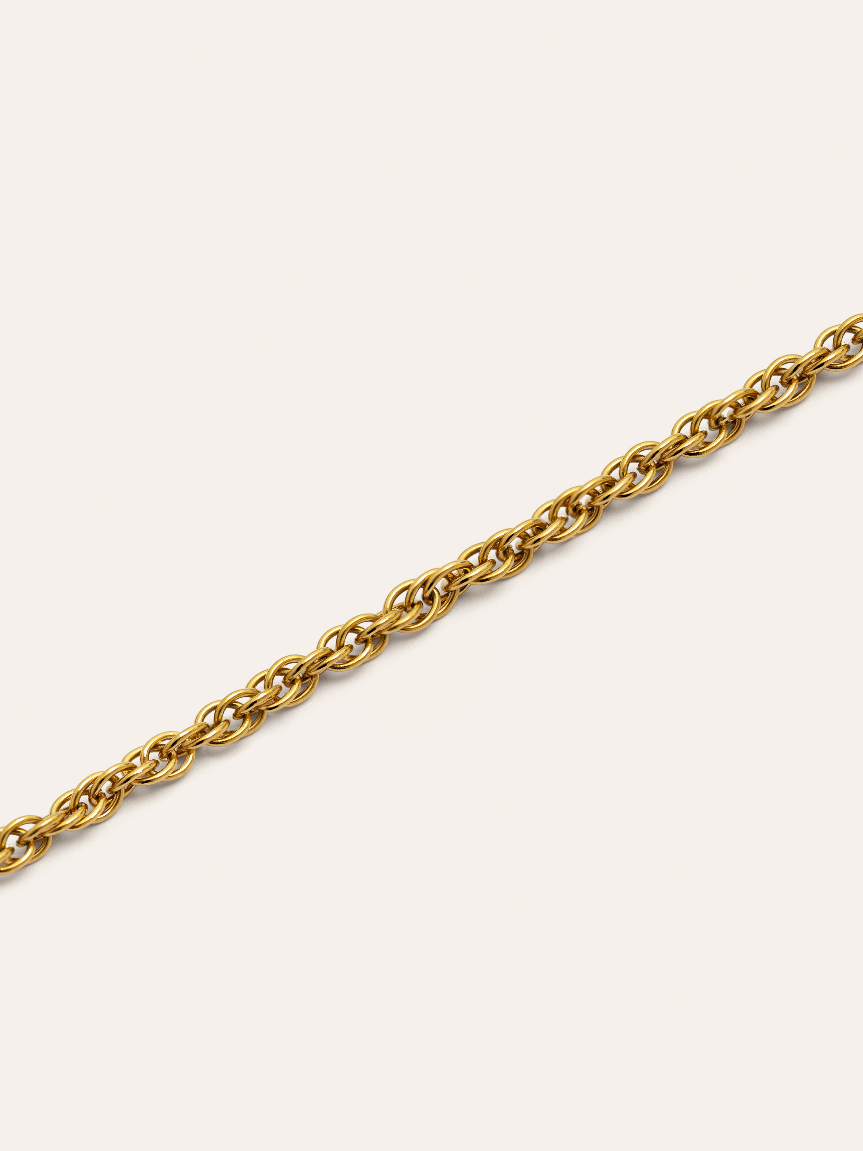 Collar Spinning Rope Chain Acero Baño Oro – SINGULARU