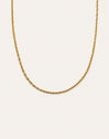 Spinning Rope Chain Gold Necklace