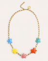 Halskette Starfish Chic Color Edelstahl mit Goldbeschichtung