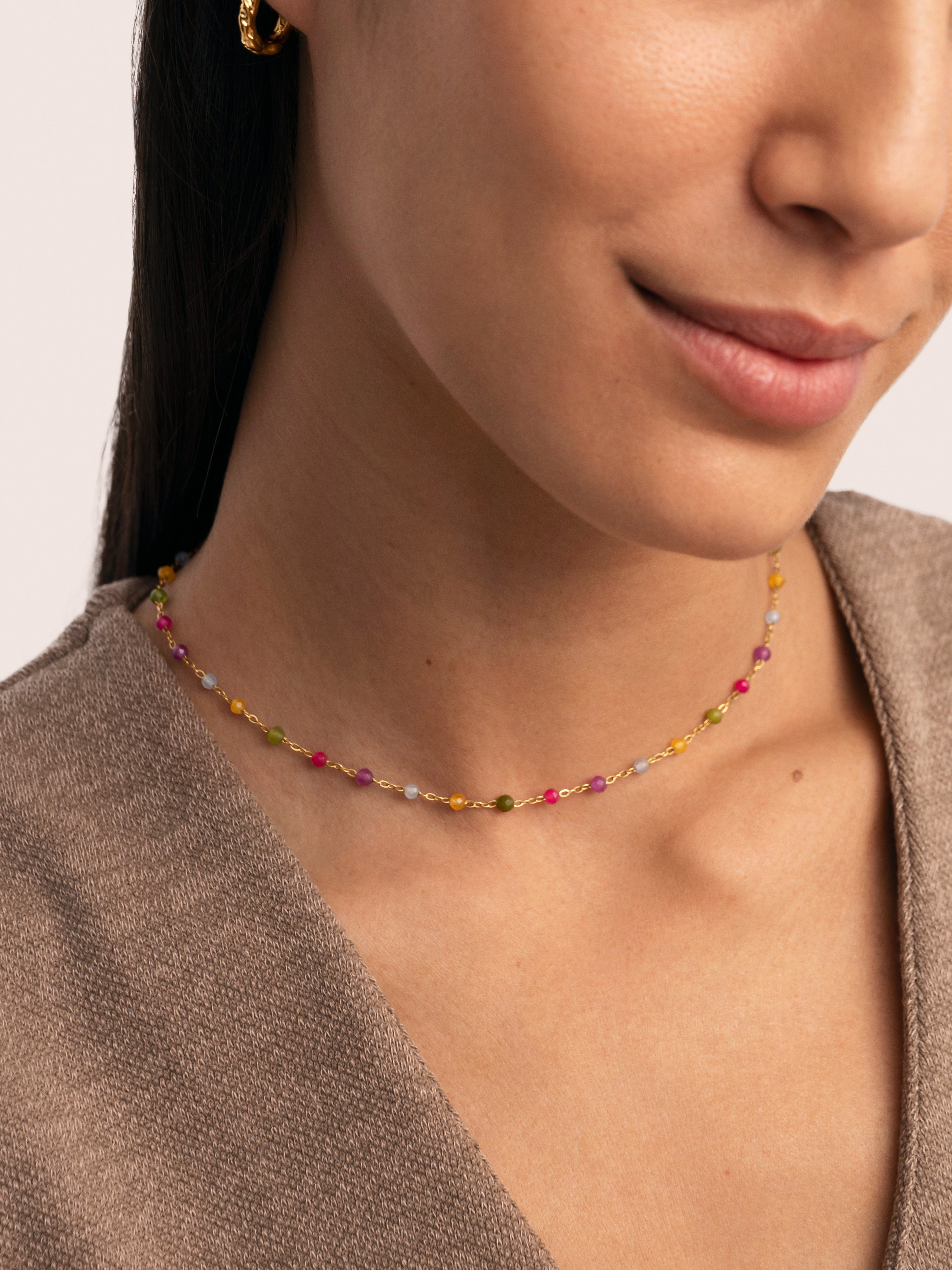 Stella Color Stainless Steel Gold Necklace