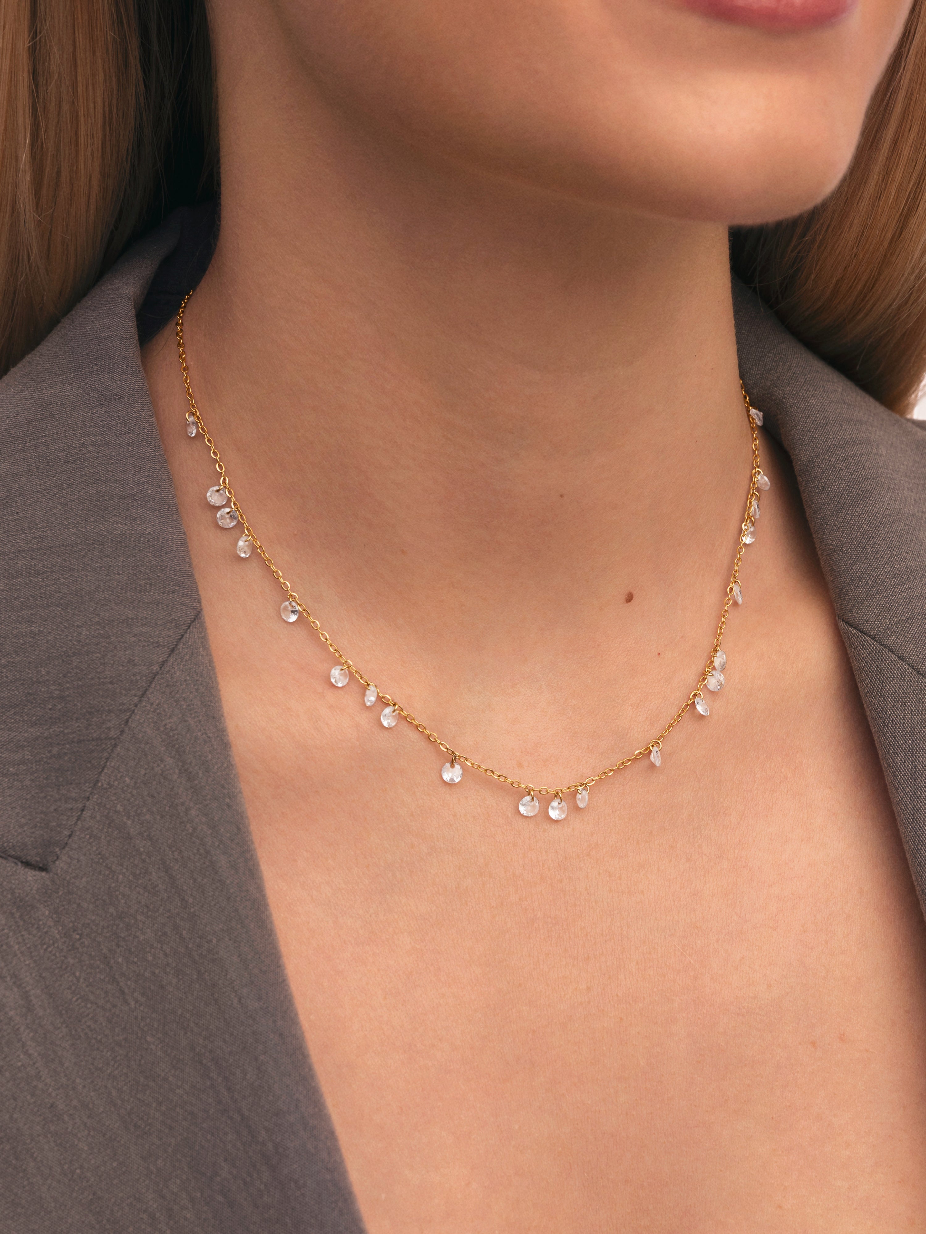 Collar Starlight Acero Baño Oro