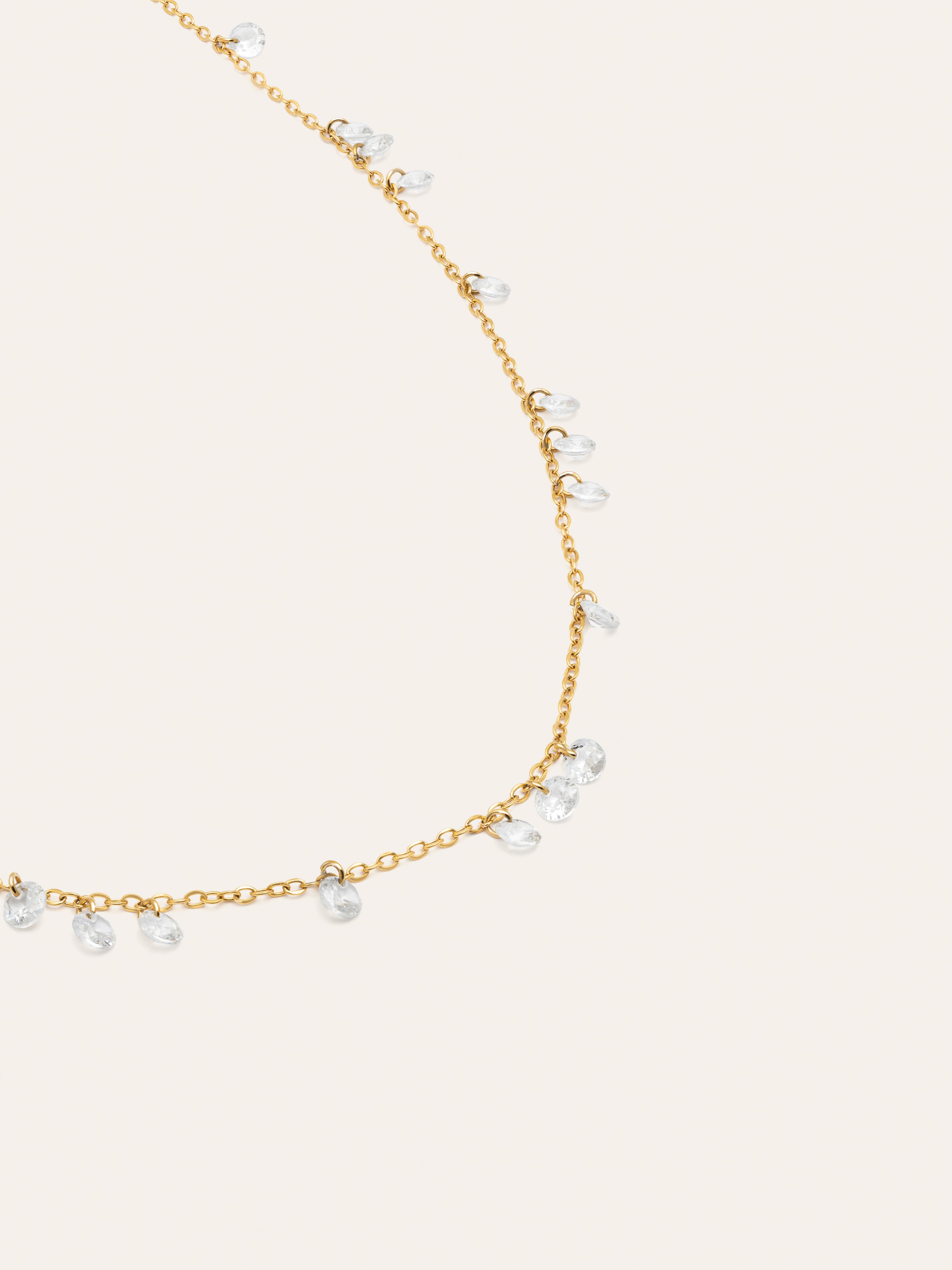 Collar Starlight Acero Baño Oro