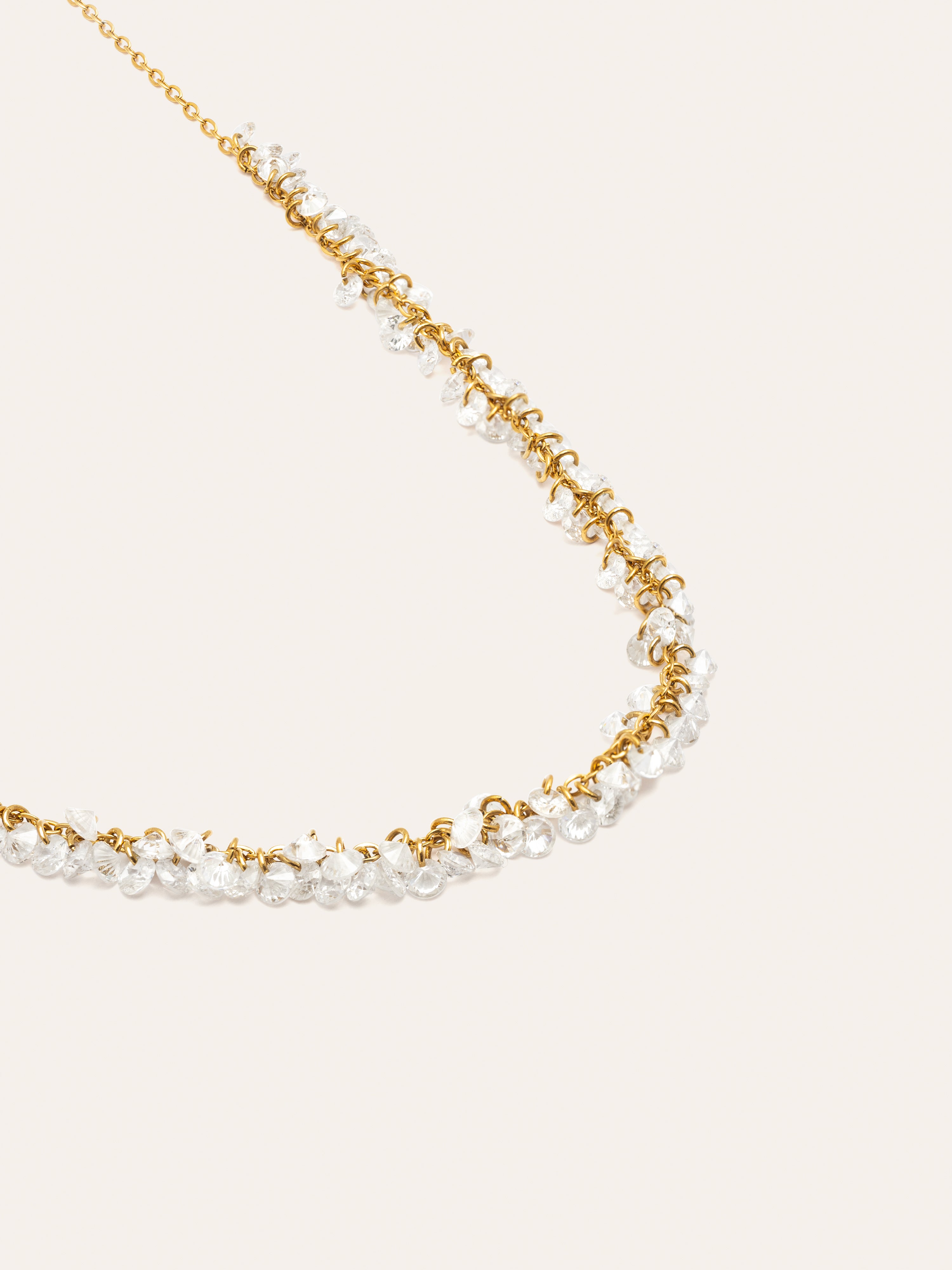 Collar Starlight Sky Acero Baño Oro