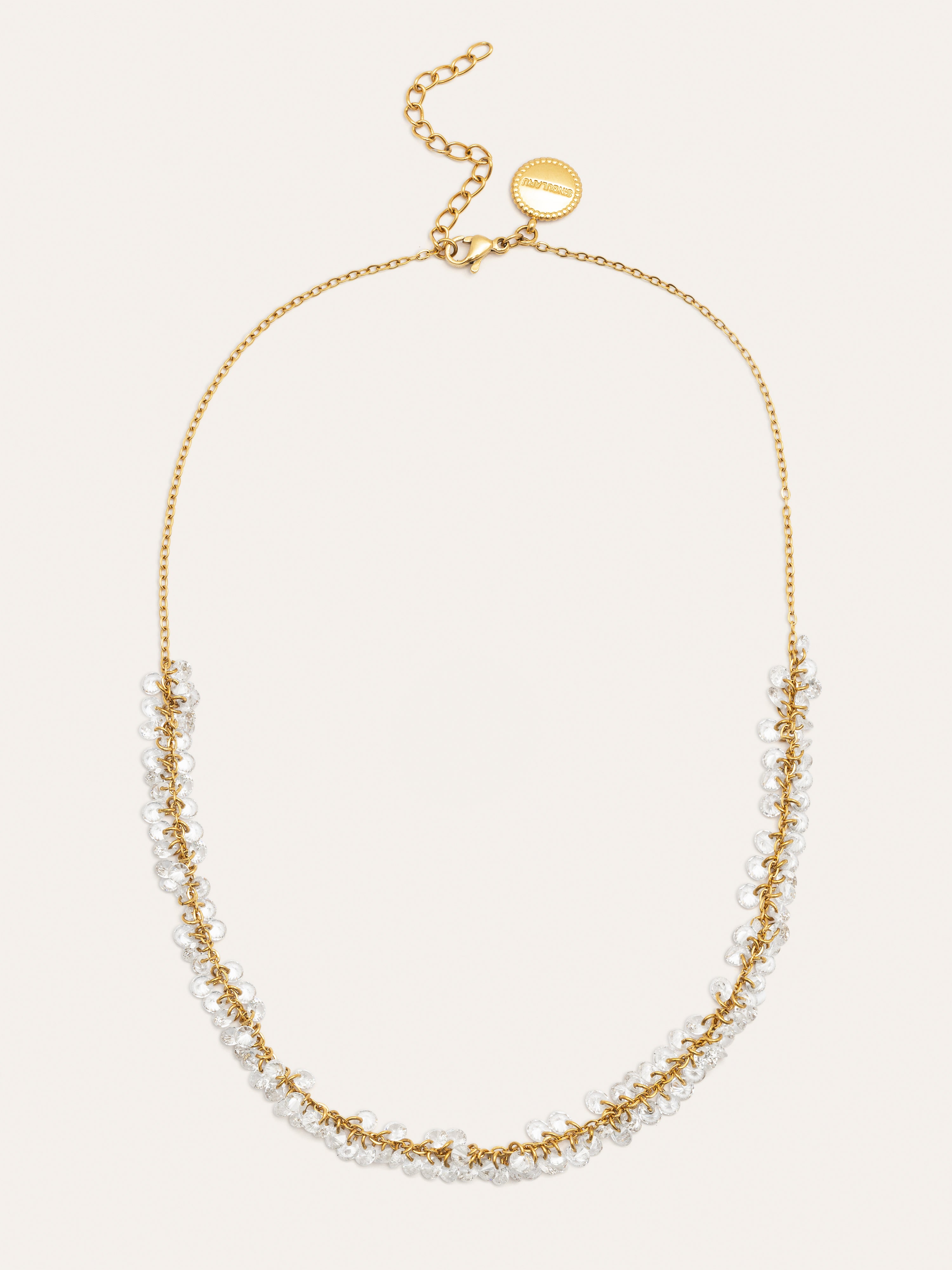 Collar Starlight Sky Acero Baño Oro