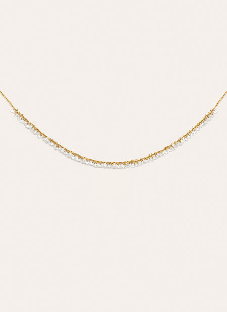 Starlight Sky Edelstahl Vergoldet Halskette