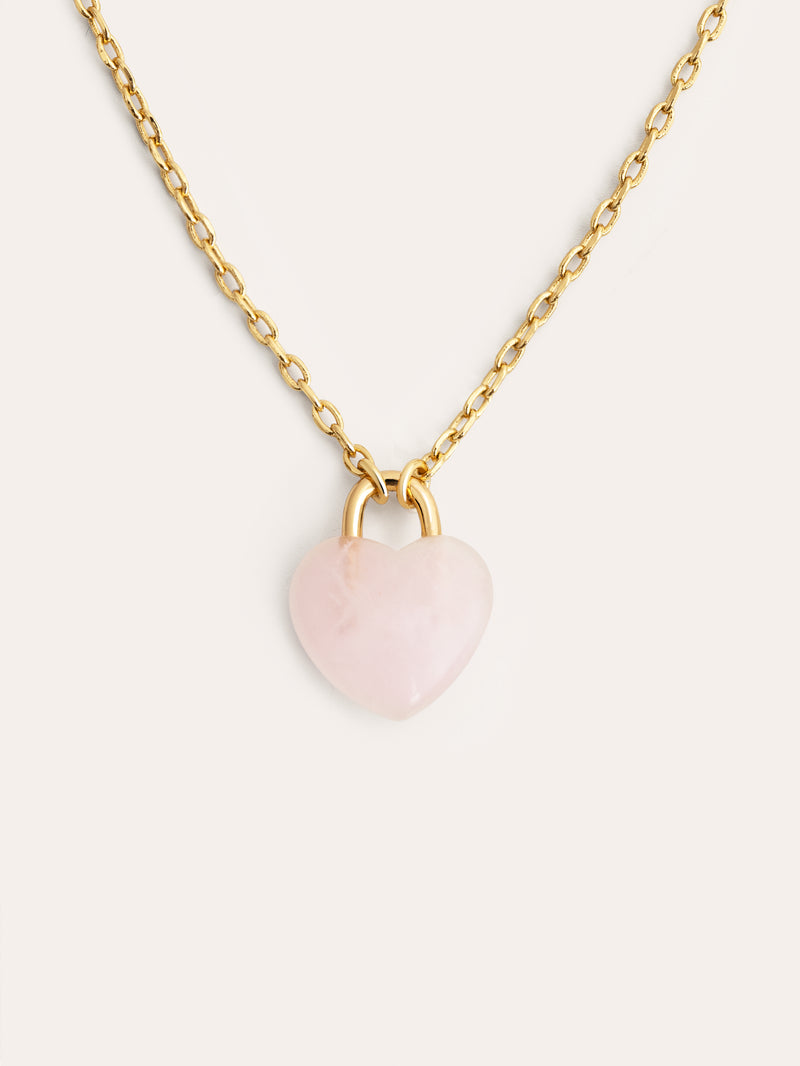 Collar Sweet Heart Stone Baño Oro