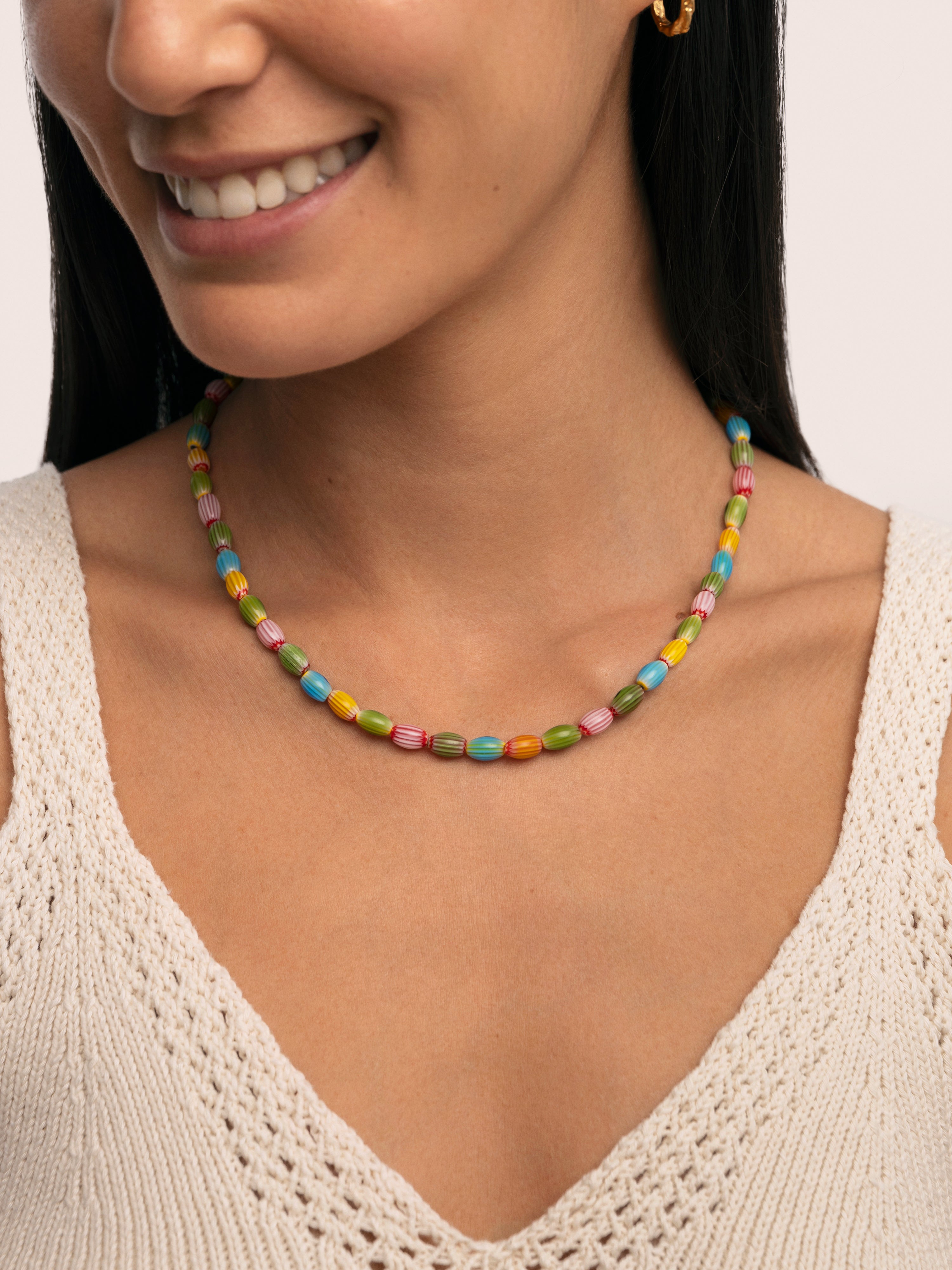 Collar Tarifa Acero Baño Oro