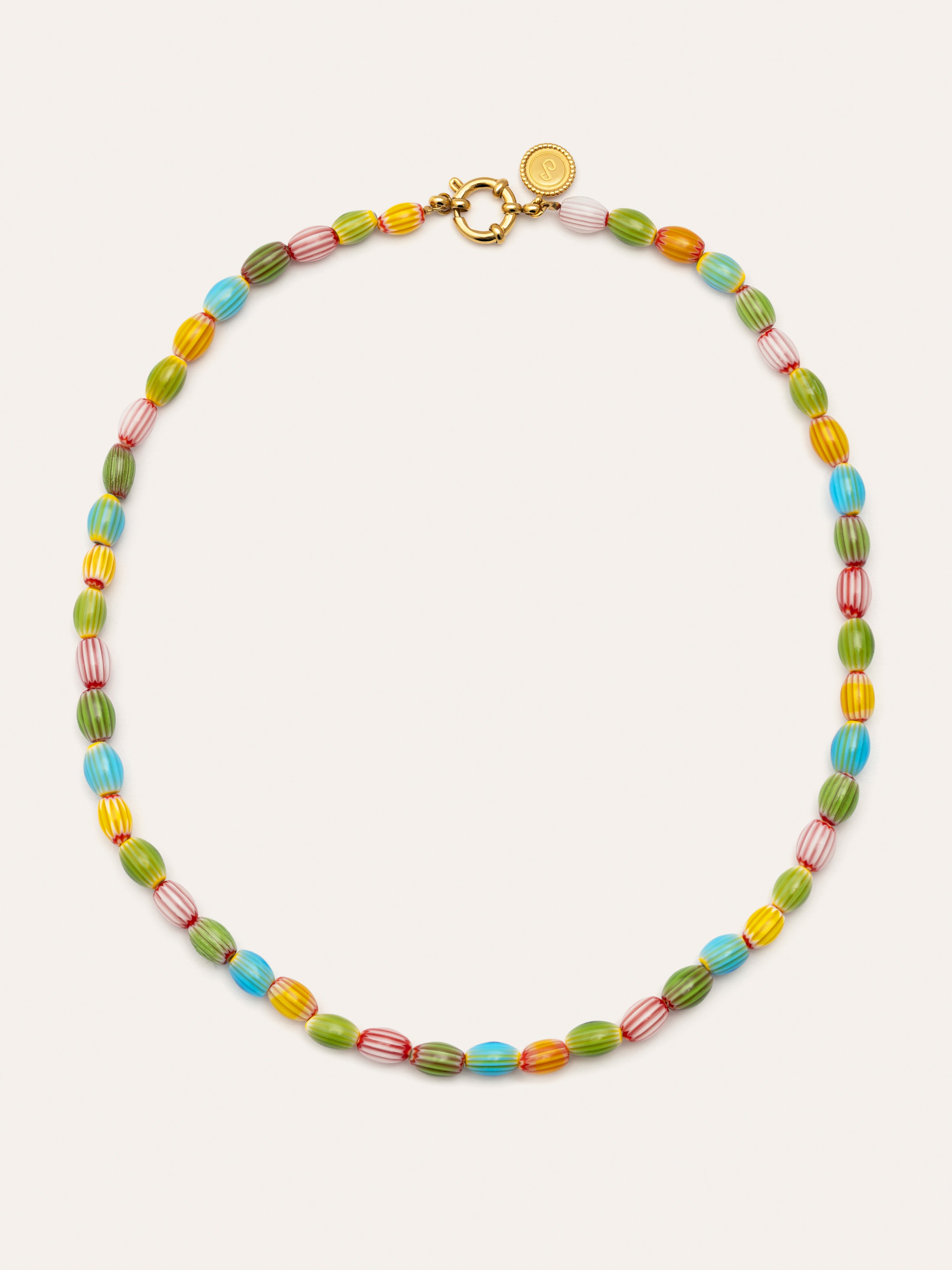 Collar Tarifa Acero Baño Oro