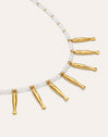 Collier Costa Acier Plaqué Or