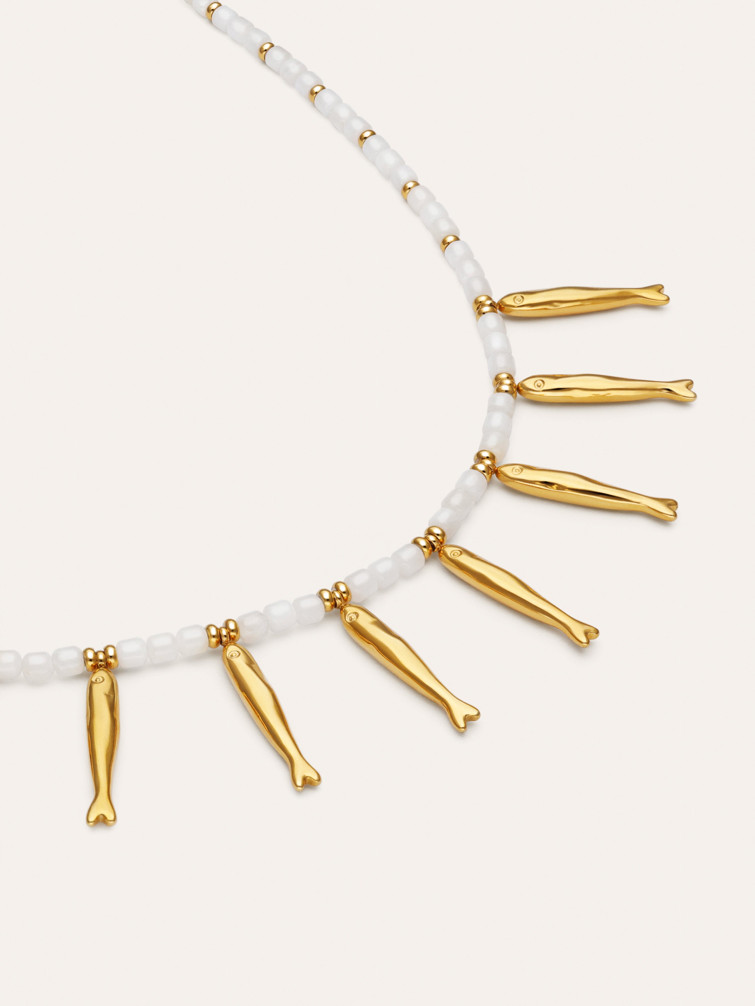 Collier Costa Acier Plaqué Or