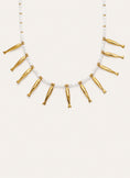 Collier Costa Acier Plaqué Or