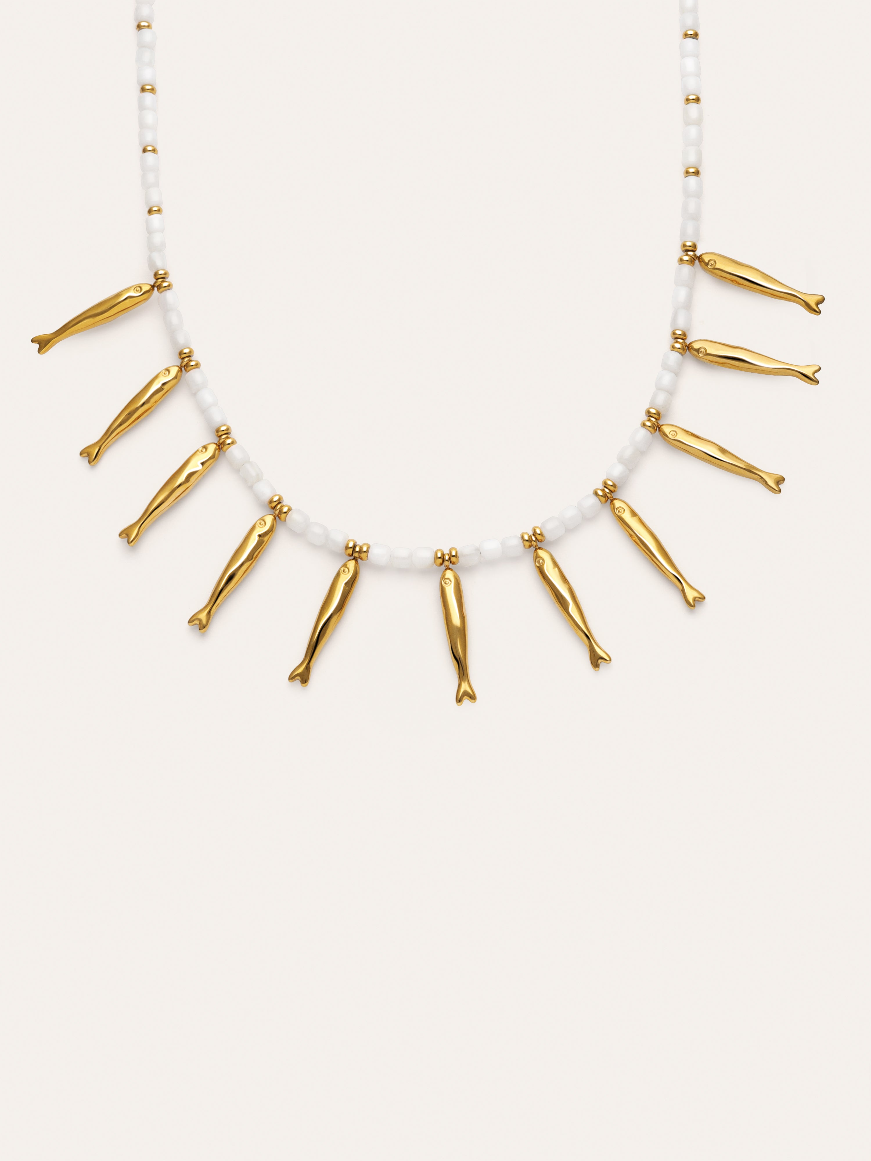 Collier Costa Acier Plaqué Or