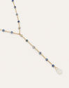 Y Cianita Stones Stainless Steel Gold Necklace