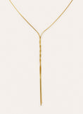 Y Fine Tressia Halskette Edelstahl, vergoldet