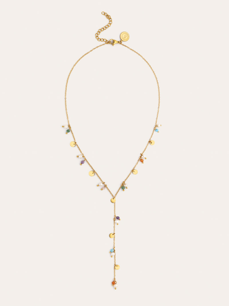 Collier Y Shamira Acier Plaqué Or