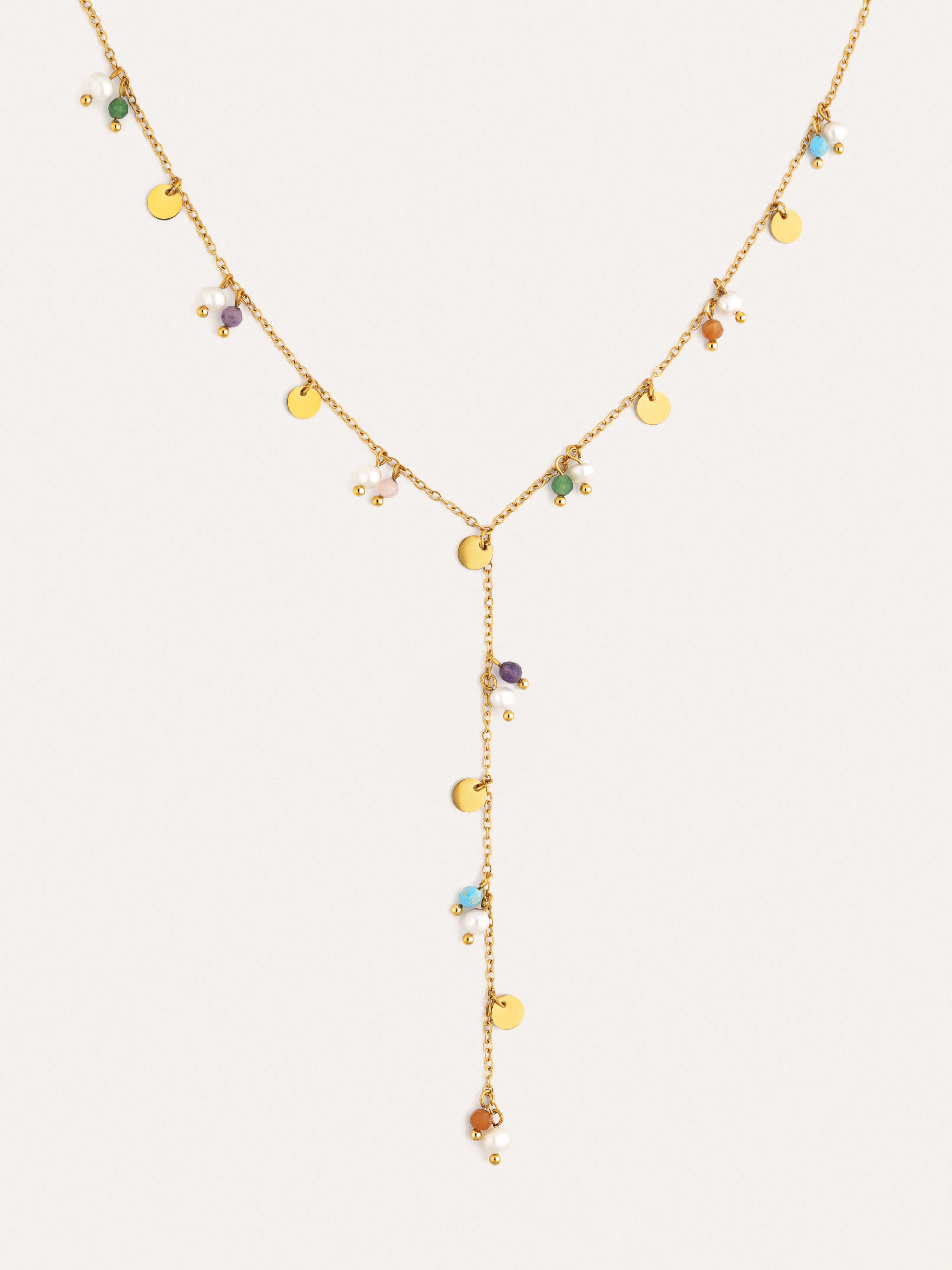 Collier Y Shamira Acier Plaqué Or