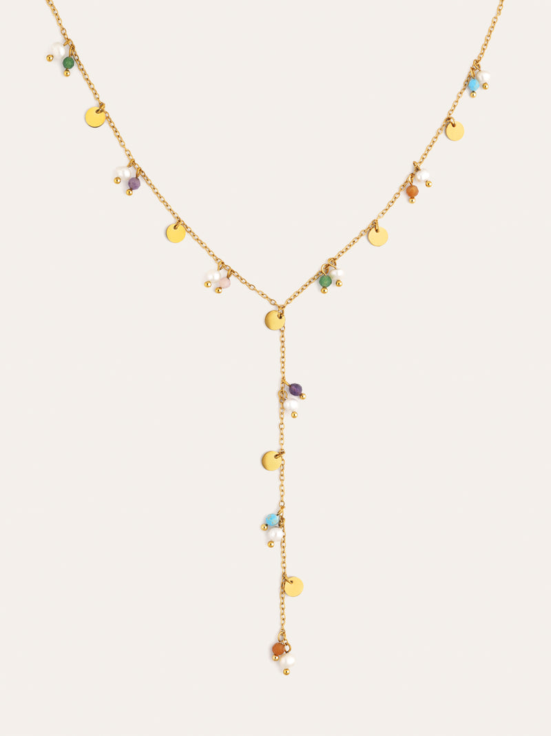 Collier Y Shamira Acier Plaqué Or