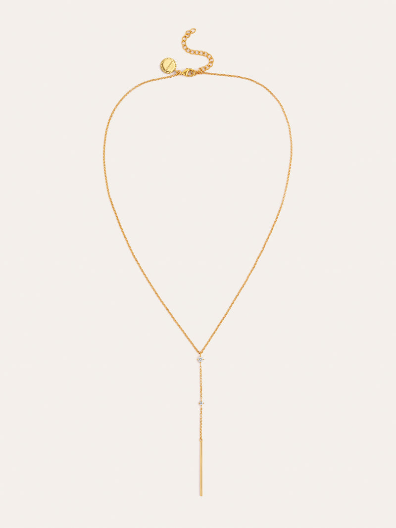 Collar Y Sparks Stick Baño Oro