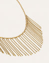 Collier Zafira Champagne Acier Plaqué Or
