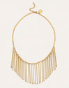 Collier Zafira Champagne Acier Plaqué Or
