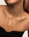 Zahara Stainless Steel Gold Necklace