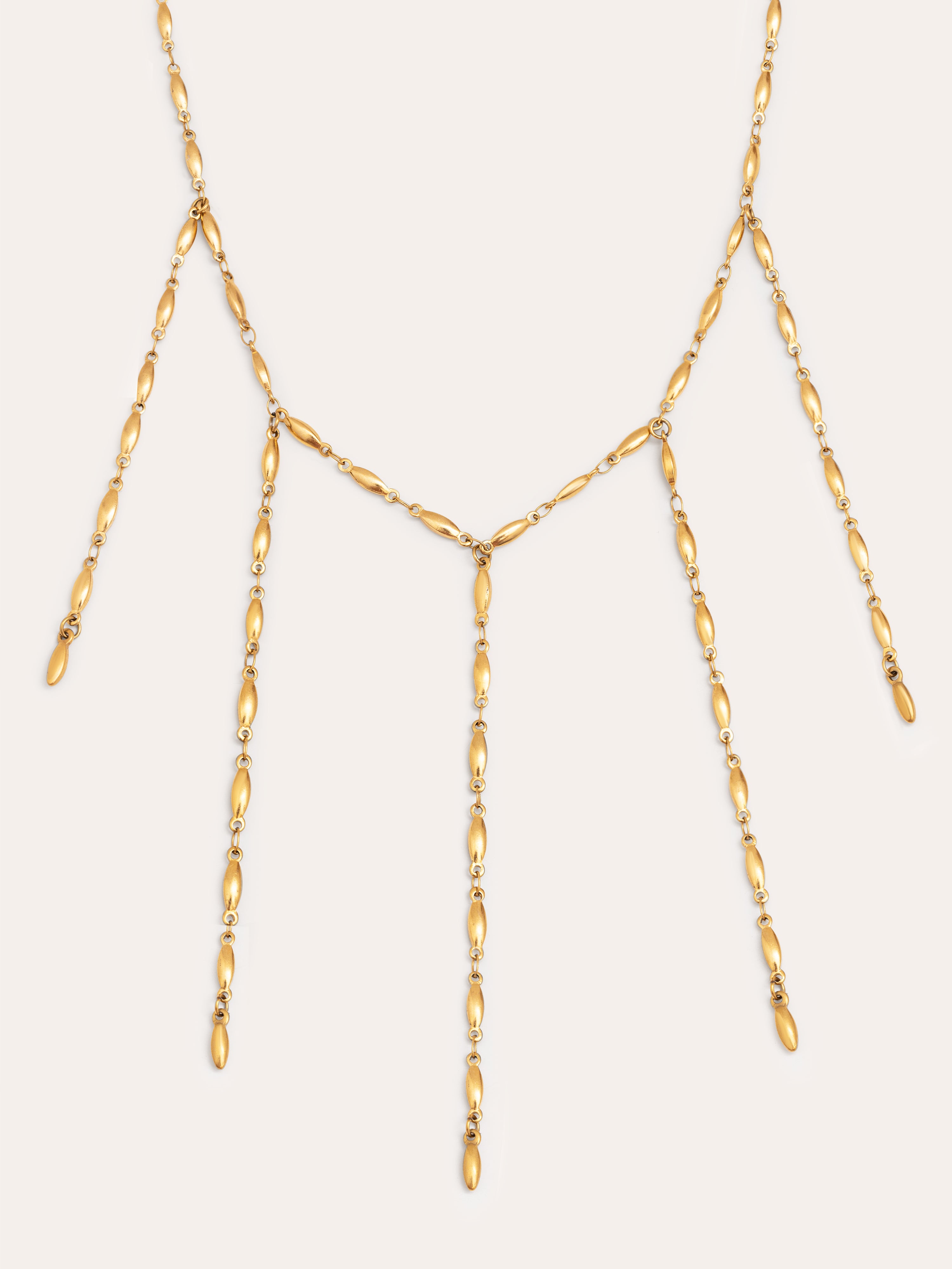 Zahara Stainless Steel Gold Necklace