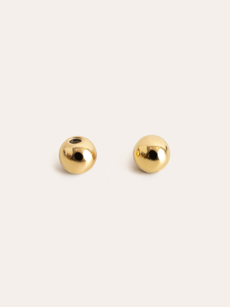 Pack of 2 Gold Plated Silver Screw Closures