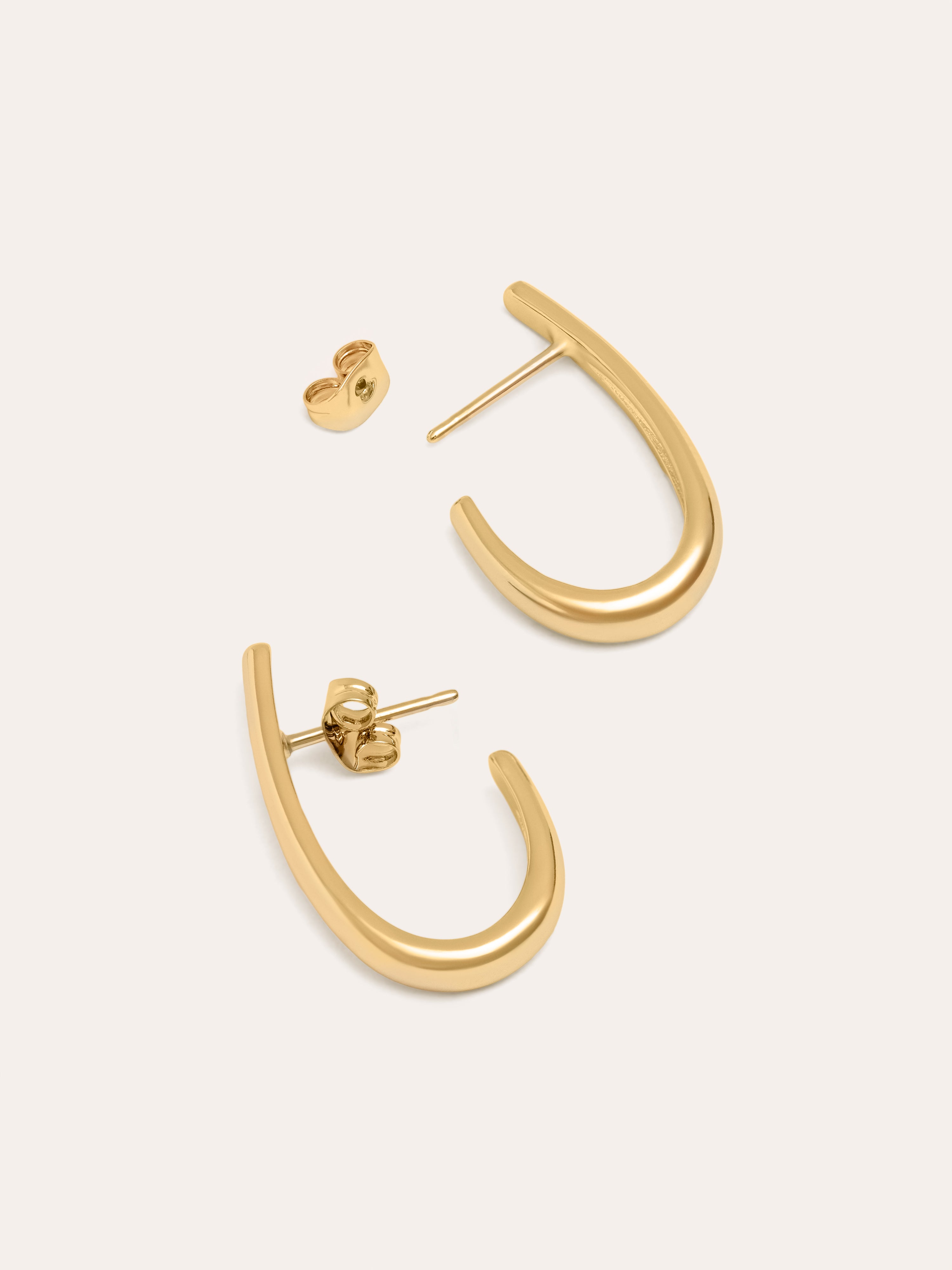 Aby Gold Hoop Earrings