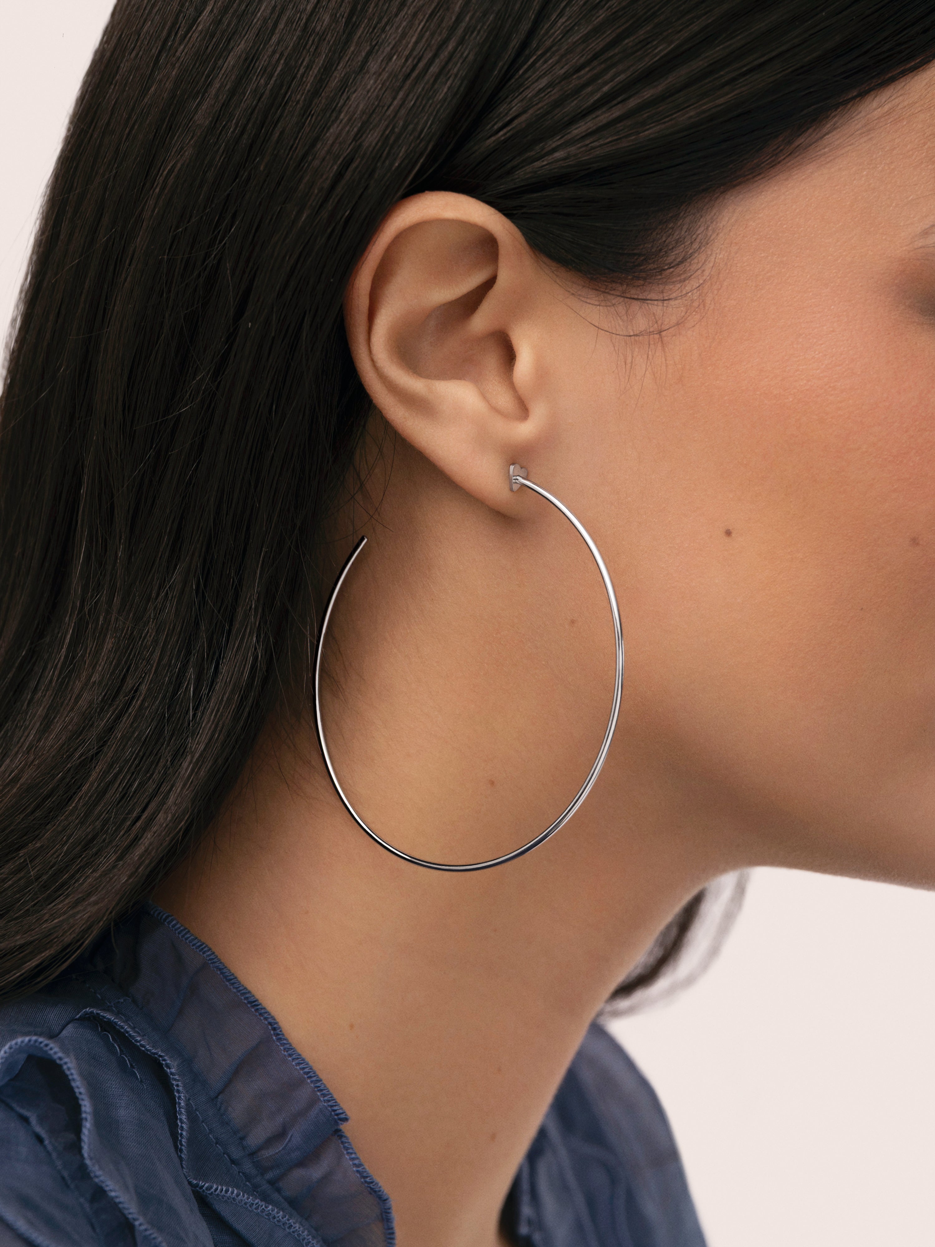 Pendientes Aro Ankara Heart XL Acero