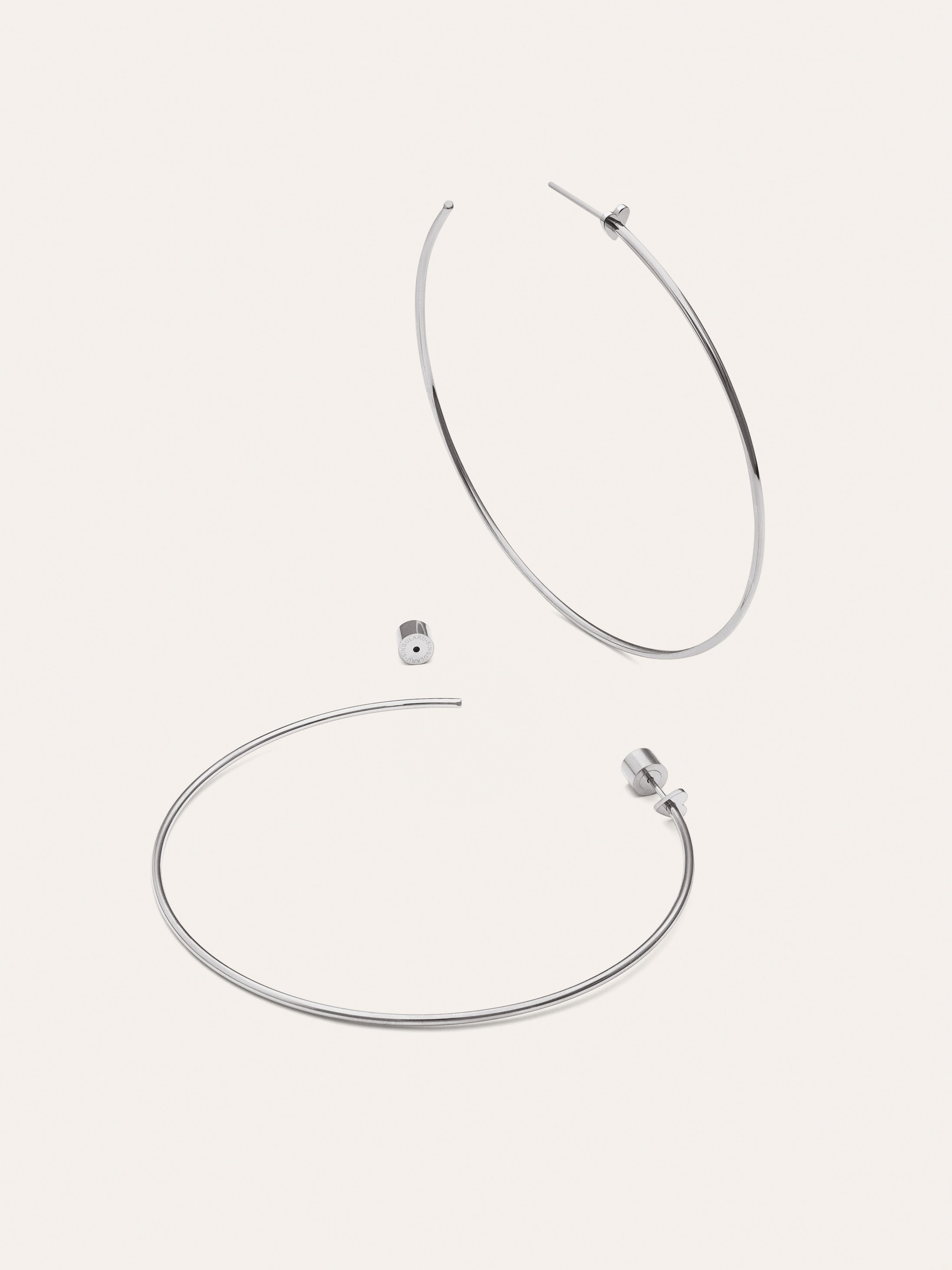 Pendientes Aro Ankara Heart XL Acero