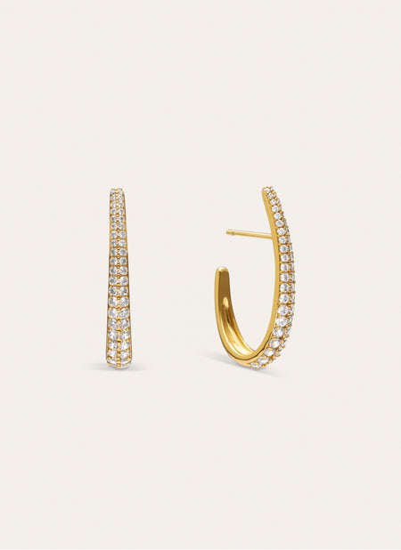 Pendientes Aro Aby Sparks Baño Oro