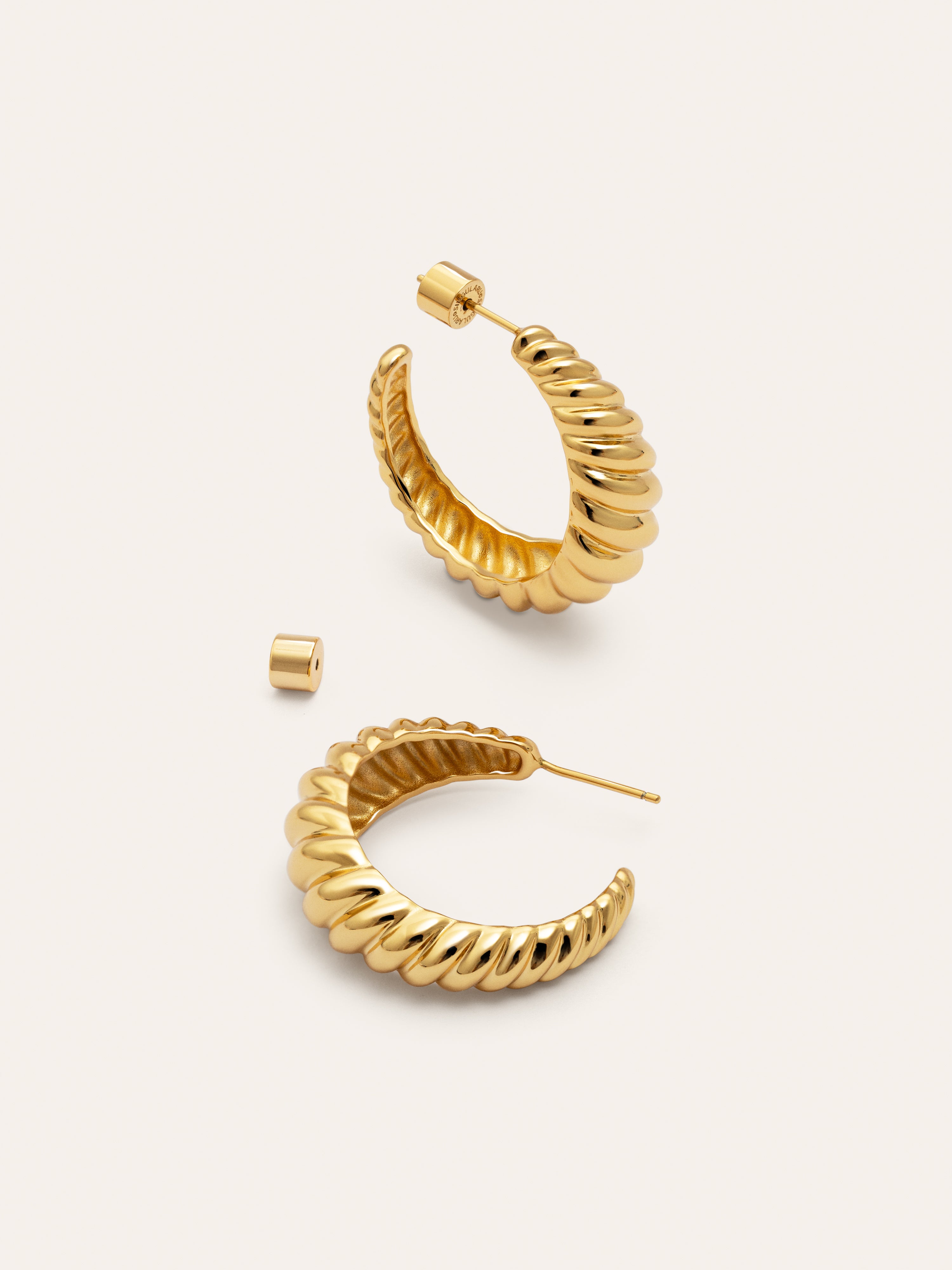 Pendientes Aro Cordelia Baño Oro