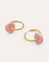 Boucles d'oreilles Anneau Carmen L Rosé Acier Plaqué Or
