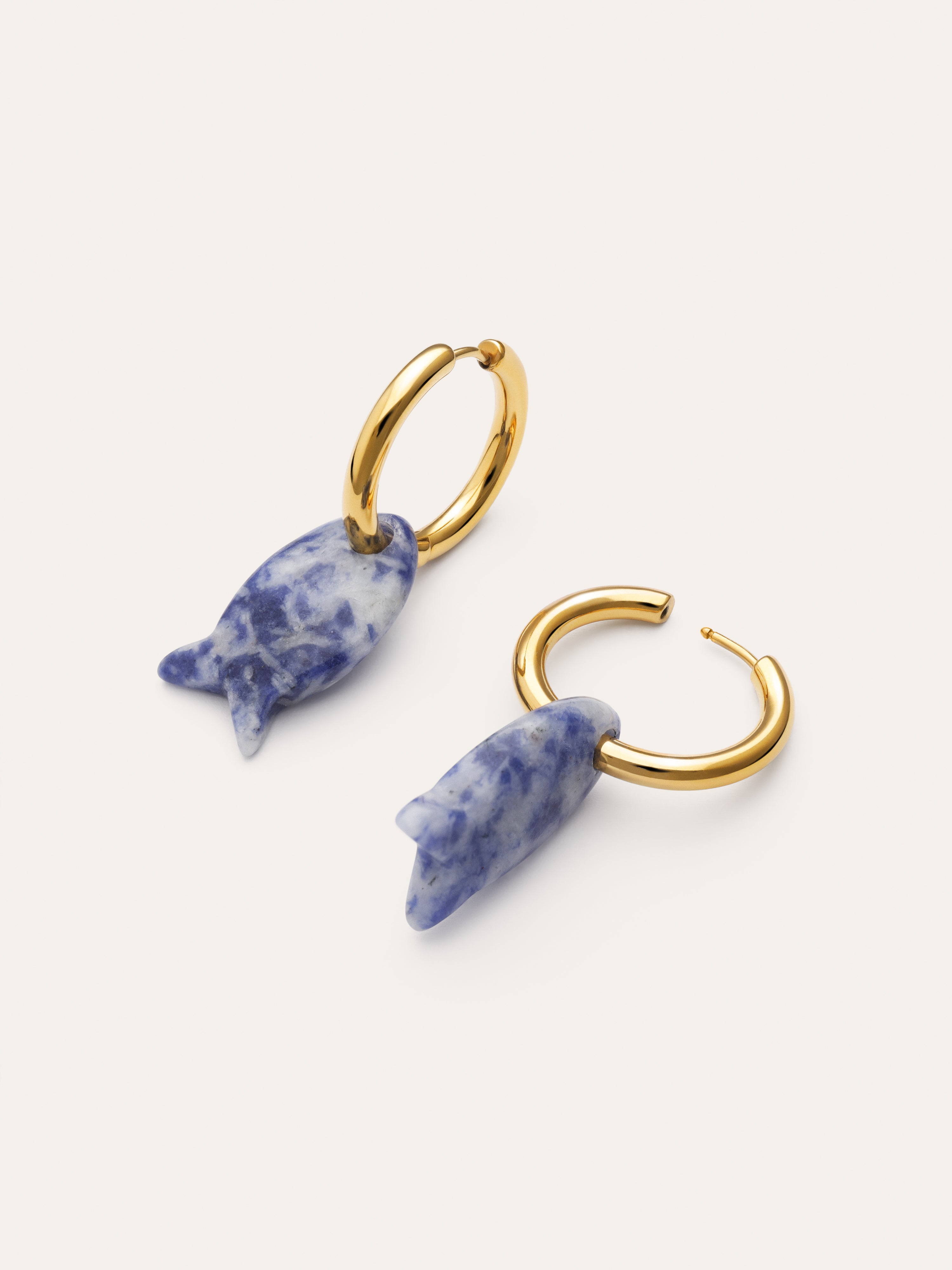 Creolen-Ohrringe Carmen True Fisch Edelstahl mit 18kt Goldbeschichtung