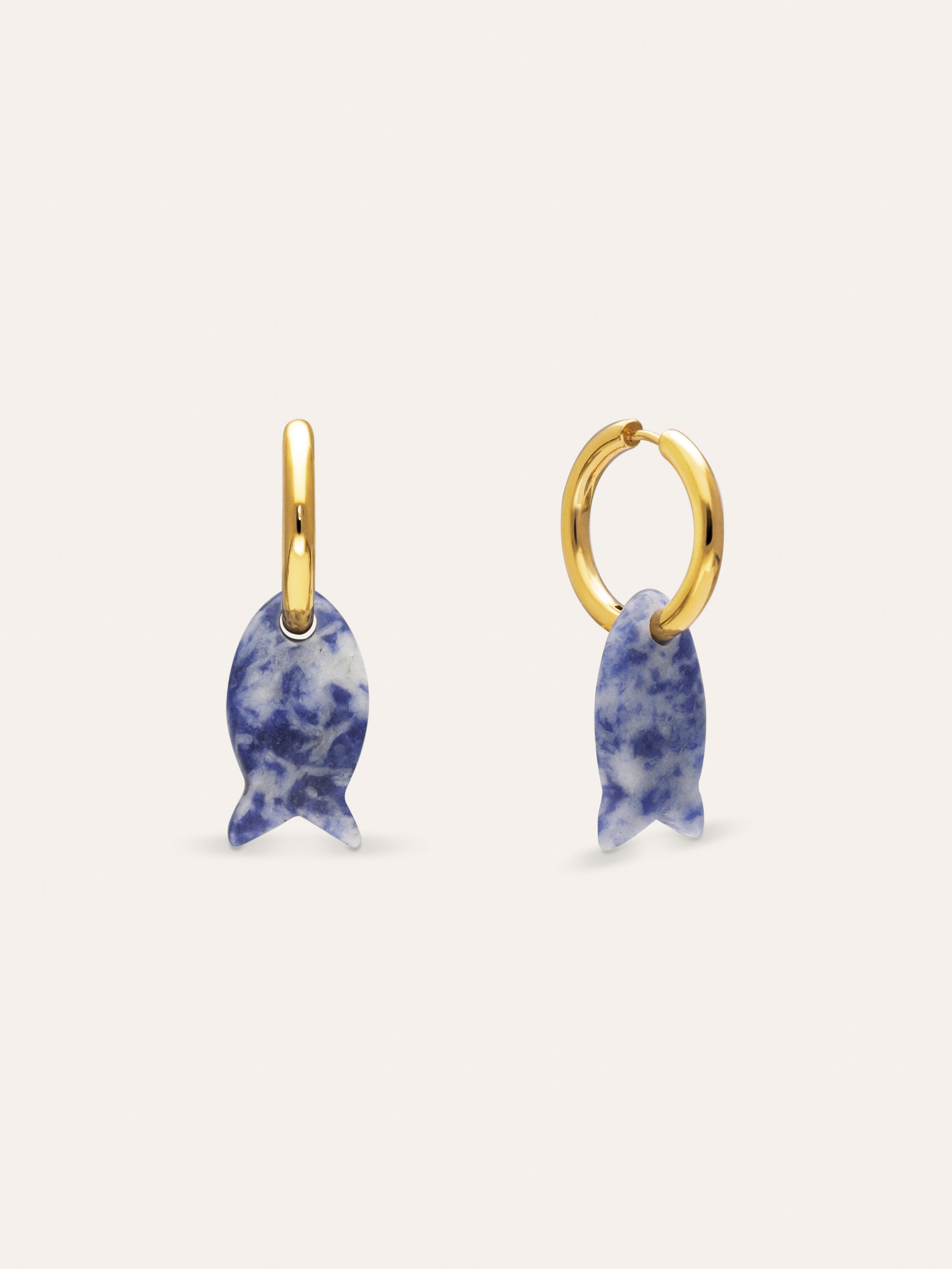 Creolen-Ohrringe Carmen True Fisch Edelstahl mit 18kt Goldbeschichtung