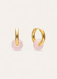 Pendientes Aro Carmen True Rose Acero Baño Oro