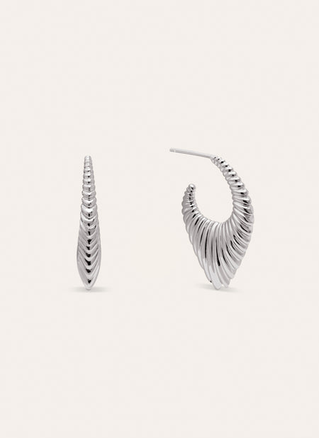 Flat Cordelia Hoop Earrings