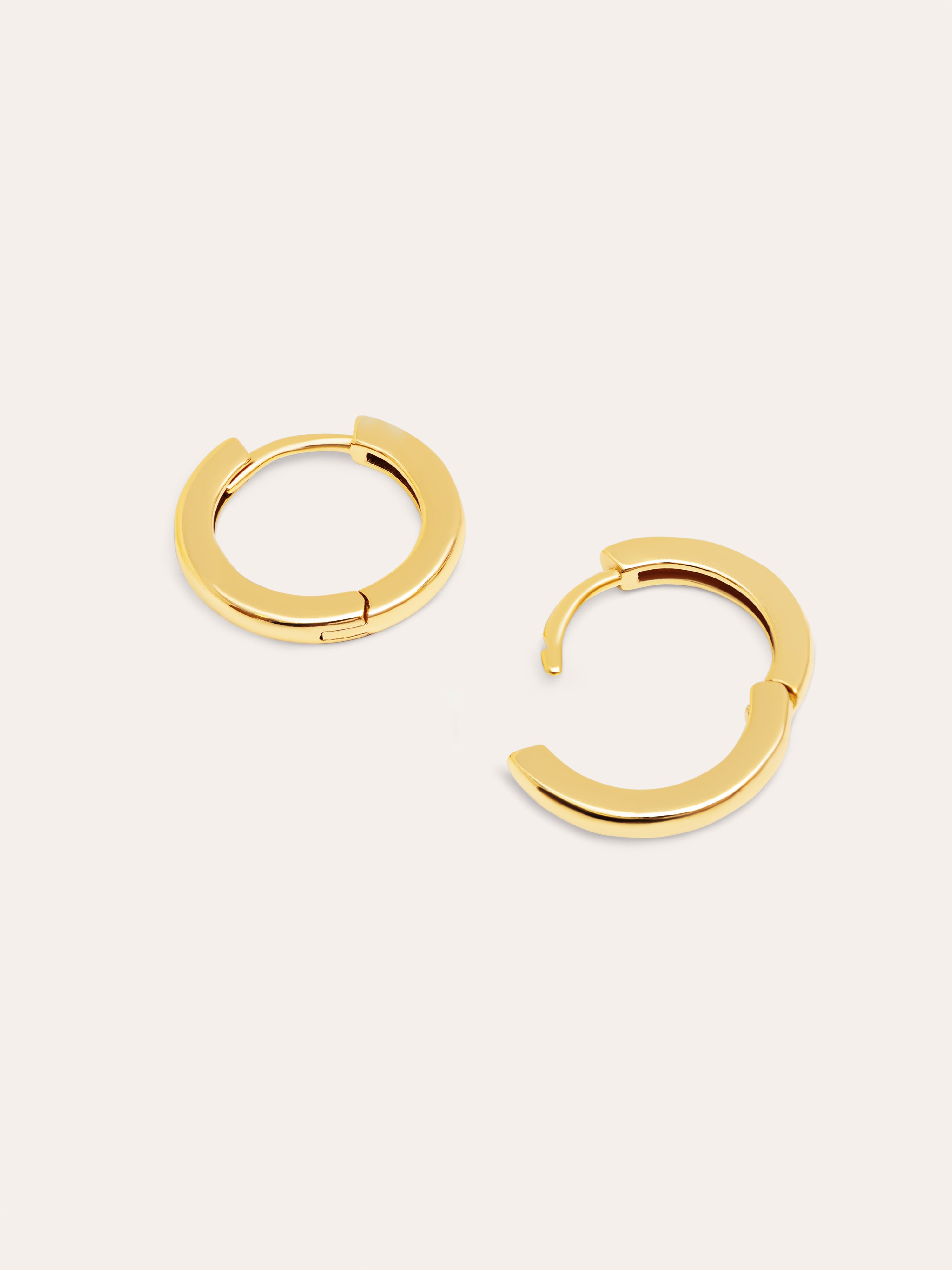 10mm Gold Hoop Earrings