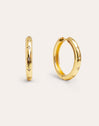 Astra L Gold Hoop Earrings 