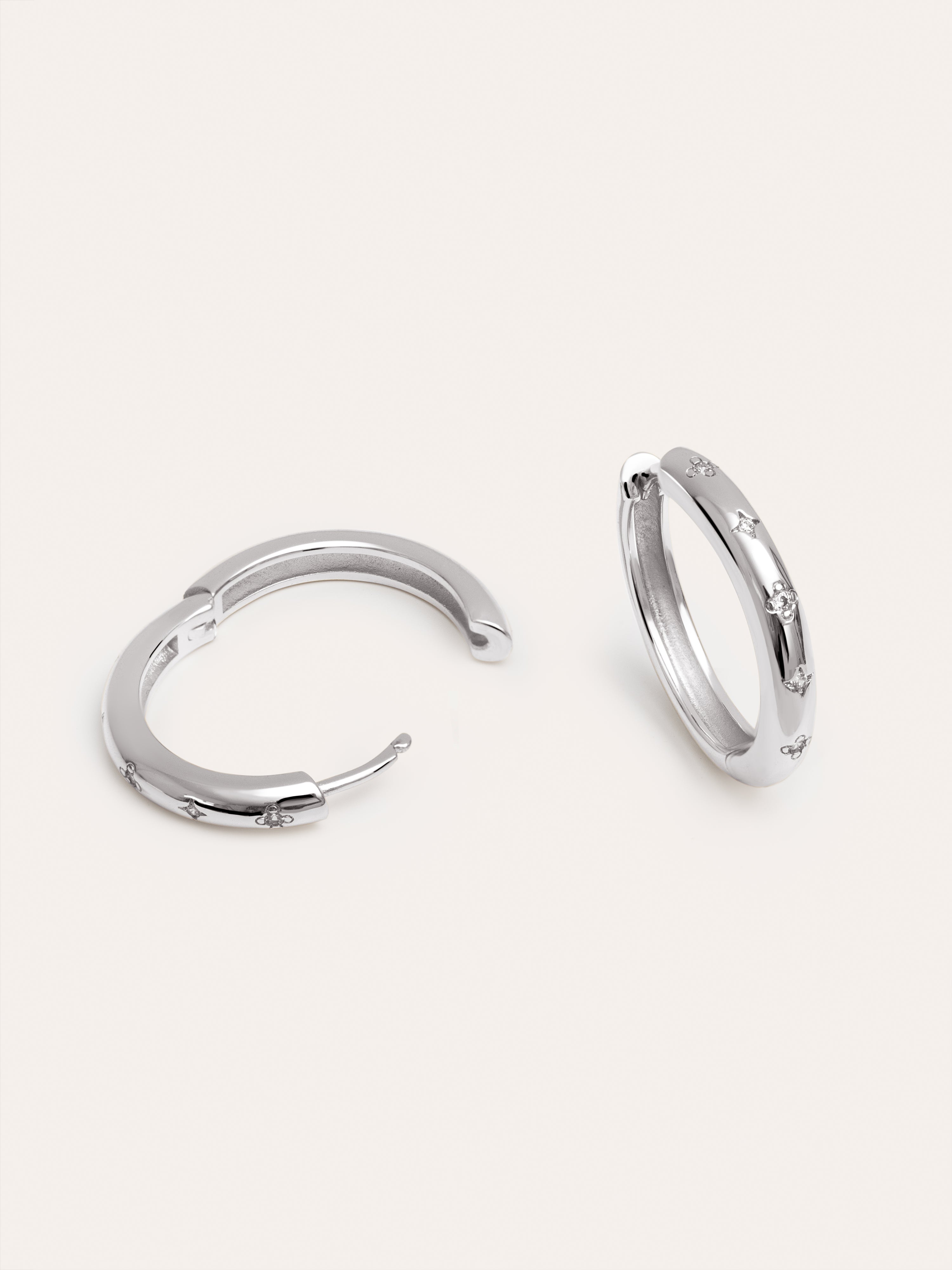 Astra L Hoop Earrings 