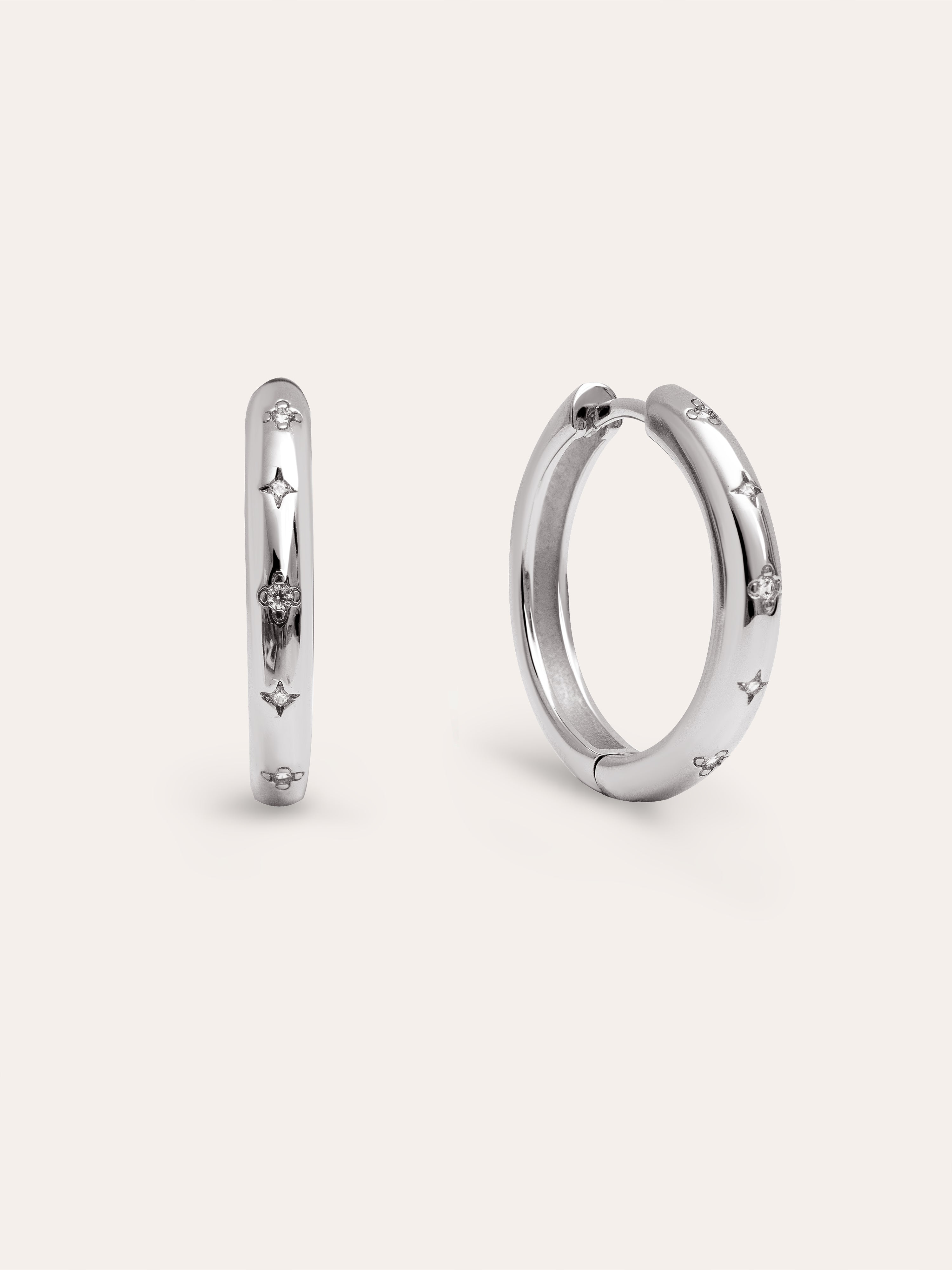 Astra L Hoop Earrings 